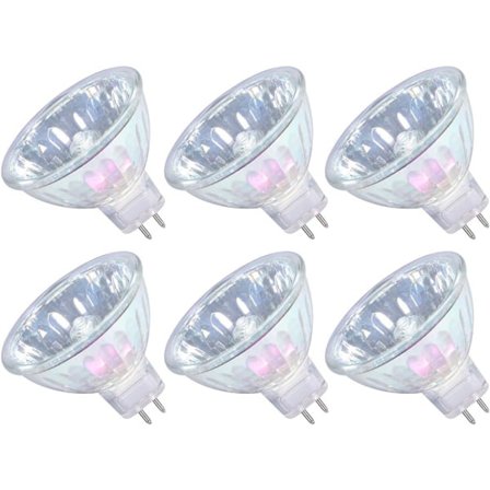 MR16 Halogenlamper 35W 12V GU5.3 Spotlights til Loftbelysning Dæmpbar, 36° Strålevinkel, 3000K Varmt Hvidt, 2-bensfatning, 6-pak