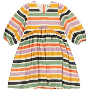 Molo Nebular Stripe Chrissy Striped Dress 170/176 cm - Dresses - 170/176 cm - Orange