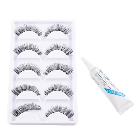 10st Lyxiga långa lösögonfransar - Frida + Lim