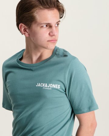 Jack & Jones JPRBLAOSCAR SS TEE FST JNR Grønn T-skjorter Gutt - Kids Brand Store