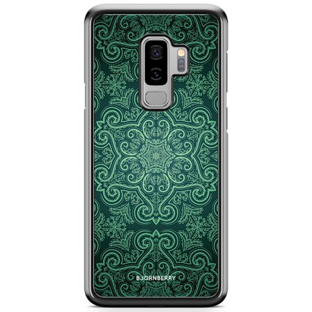 Bjornberry Skal Samsung Galaxy S9 Plus - Grön Retromönster