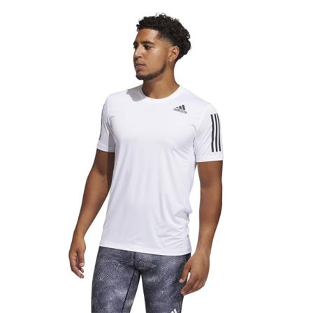 Shirts Adidas Techfit Fitted 3stripes Vit 182 - 187 Cm/xl