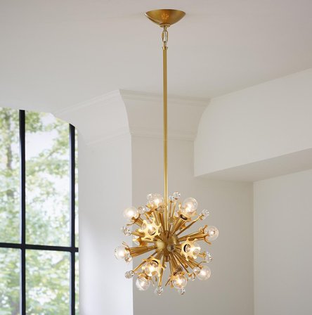 Jonathan Adler Taklampe Sputnik-Mini Brass H35,5