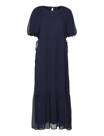 Vmragna 2/4 Ankle Dress Wvn Ga Ce Navy Vero Moda