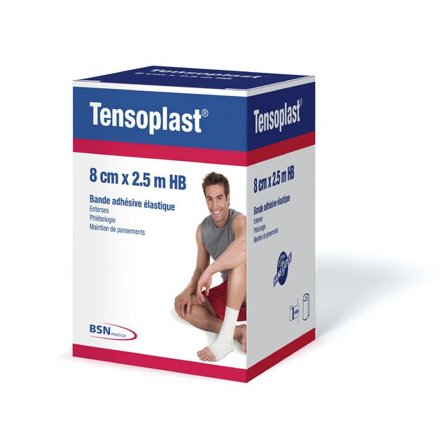 TENSOPLAST Sporttejp 8cmx2,5m - Lyreco - Sjukvård och omsorg - Kompression och stöd - Stöd och Gips