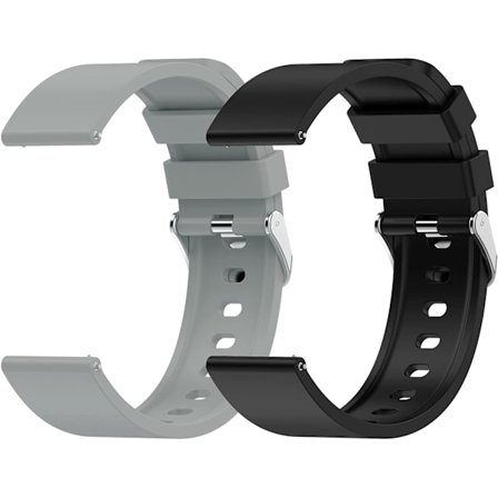 22mm Smartwatch-rem - 2 st Silikonsnabbspänne, Repla