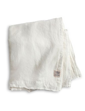 Lovely Linen Heaven Bed Sheet - White - 260X260CM