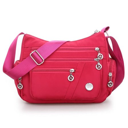 Dame Crossbody Tasker Tote Bag ROSE RED