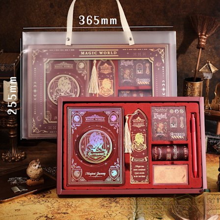 Magiskt anteckningsset – Roterande skiva, snabbanteckningsblock och flerdelat skrivset för dagligt bruk