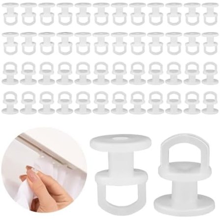 Glidande Gardinkrok, Gardinrulle, Gardinringar för Fönster, Dörr och Dusch, Pergola Gardinskena Krok C