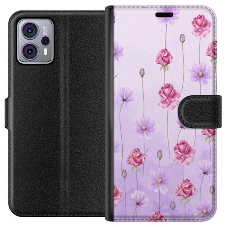 Yhteensopiva Lompakkokotelo Motorola Moto G23 Petal Reverie Lilac Mist
