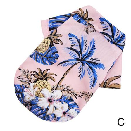 Xuejian Mjuk Andas Sällskapsdjur Hawaiiansk Skjorta Hundmode T-shirts