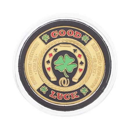 Poker Card-Guard Coin Collectibles Table Games Poker Good Luck Poker Coin Chip Card Guards