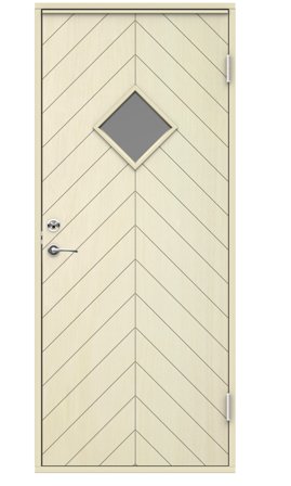 Swedoor Trysil Glas Varmförrådsdörr 2078x988 mm, Dörrar