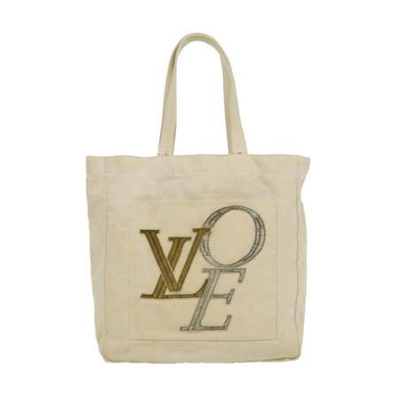 Louis Vuitton Vintage, Pre-owned Tote Bag Beige, Dames, Maat:ONE Size,Canvas