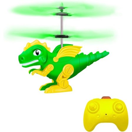 Fjernstyret Dinosaur Legetøj til Børn, 2 Kanals Fjernstyret Helikopter Flyvende Dinosaur Legetøjsdroner, Rc Flyvende Bold Drone