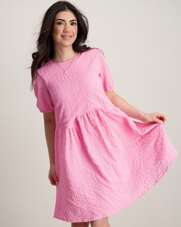Creamie Dress Structure Vaaleanpunainen Mekot Tytöt - Kids Brand Store