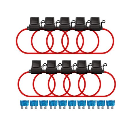 15A Blad Plast Værbestandig Deksel Sikringsholder Retter
