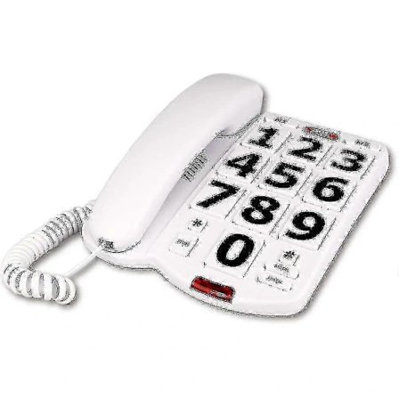 【PP】Fasttelefon for eldre med store knapper, Cor-telefon for seniorer med nedsatt hørsel