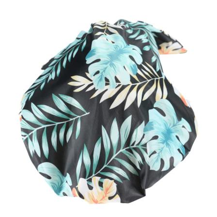 Duschmössor Flower Print Vattentät Elastisk Lång Kort Hatt