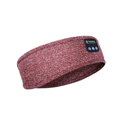 Trådlösa Hörlurar Med Huvudband Elastiskt Svettband Bluetooth 5.0 Red
