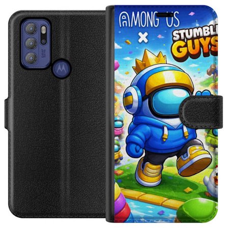 Kompatibelt Plånboksfodral till Motorola Moto G60S Crowned Space Runner