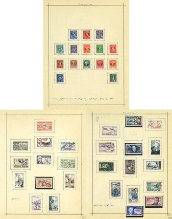 Frankrig - Samling på løse sider