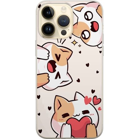 Kompatibelt Mobildeksel til Apple iPhone 15 Pro Max Søt katt