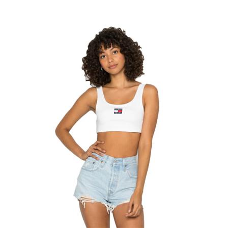 Shirts Tommy Hilfiger Tjw Super Crop Badge Vit 168 - 172 Cm/m