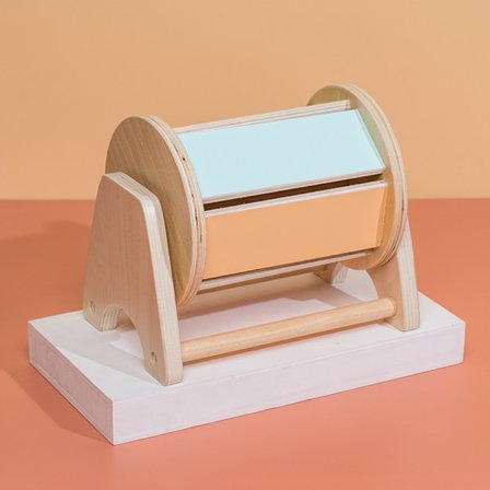 Spinnende Tromme, Babyleker, Montessori Leker for Babyer 6-12 Måneder, Sensoriske Leker for Babyer, Babyleker 6 Måneder Pluss