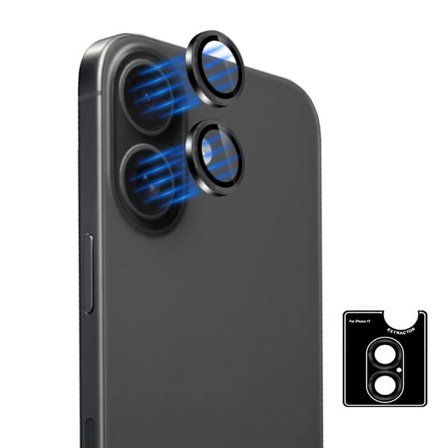 2-pak iPhone 17 Linsebeskytter Kamerabeskyttelse i Hærdet Glas