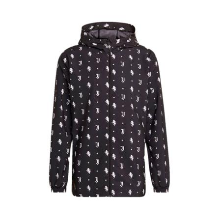 Adidas, Juventus Q2 Windbreaker Senior 2021-2022 Zwart, Heren, Maat:S