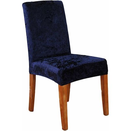 Baarituolin päälliset 4 kpl, sametti pestävä joustava ja irrotettava tuolinpäällinen (laivastonsininen) KLB