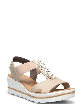 Rieker | Rieker Ladies' Sandals 67498-62 Beige | 42