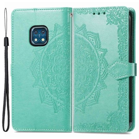 Mandala läder Nokia XR20 fodral - Grön