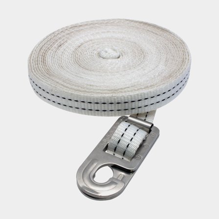 Veiligheidslijn voor dek 1852-Marine, 12 meter, geschikt voor boten tot 12 meter (39 voet), met haak