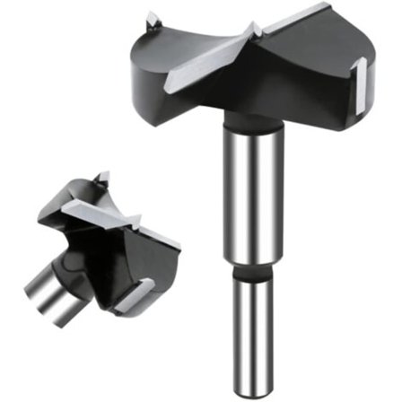 Ahlsen 60mm Trebor, Wolframkarbidbor for Hardtre, Trebearbeidingsbor, Hengselbor, Verktøysett for Tre, Kryssfiner, Plast/NC/