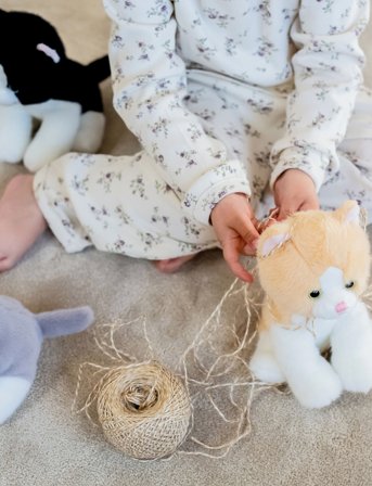 Teddykompaniet Kittens, Black - Black - H:16CM