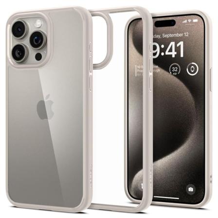 Spigen iPhone 15 Pro Max -puhelimen kuori Ultra Hybrid - Natural Titanium