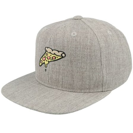 TMNT - Grå snapback Keps - Kids Pizza Slice Heather Grey Snapback @ Hatstore