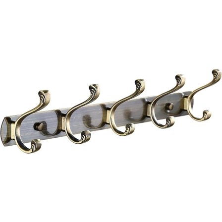 IC Väggfäste i rostfritt stål, handdukskrok, grön brons