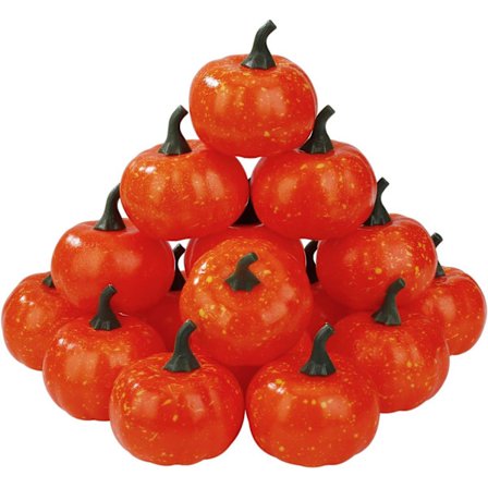 16 Mini Halloween Pumpa Scen Dekoration Artificiell plast Pum qd bäst