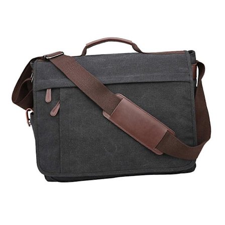 Messenger Bag Herre Dokumentmappe Canvas Business Dokumentmappe for Pendling Farsdag