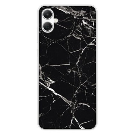 Silikonskal - Kompatibel med Samsung Galaxy A05 - design i svart marmor