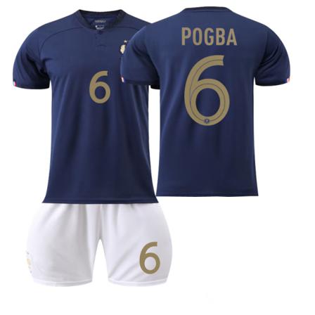 2022 Qatar World Cup Frankrike Hemma Fotbollströjor Set M