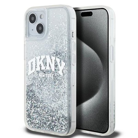 DKNY Liquid Glitter Big Logo-etui for $ 0000010n 15 / 14 / 13 - hvit