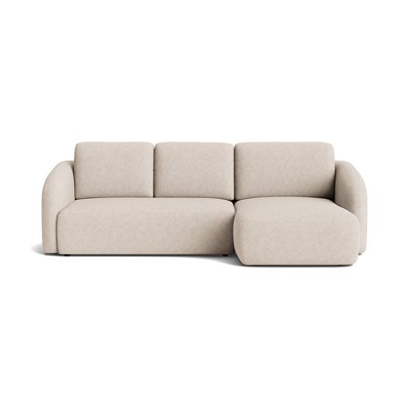 Savona chaiselong sovesofa, højrevendt | opbevaring - Aragon Beige - 270x154x94 - Sofa, sovesofa, chaiselong