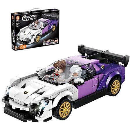 Byggklossar Sportbil Racing Modell Pojkar Montera Kreativa Gåvor - Lämplig för 6-7-8-9-10-12 År Gamla Barn