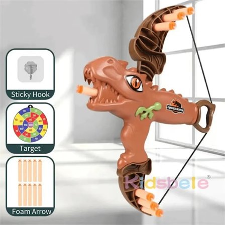 Dinosaur legetøj bue og pil bueskydning legetøj sæt med 10 sugekop pile
