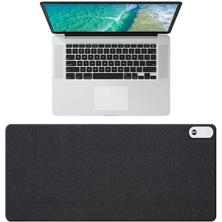 Opvarmet Musmåtte 80x33CM med Opvarmningsfunktion, Tre-trins Temperatur 3 Timer Automatisk Afbrydelse til Kontor og Hjem Vinter